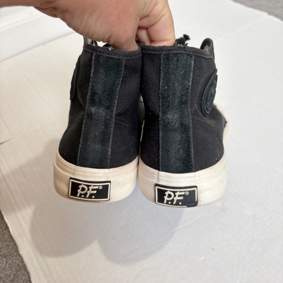 PF Flyers Center Hi Black Sneakers Men’s Size 10.5 Women’s Size 12 Sandlot Suede - Picture 4 of 12